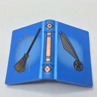 Book 2 x 3 with Quidditch Broom and Golden Snitch Print