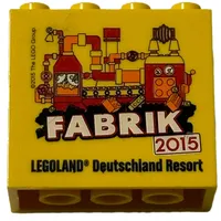 Brick 2 x 4 x 3 with 'LEGOLAND Deutschland Resort 2015' Print