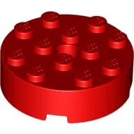 Brick Round 4 x 4 Centre Hole