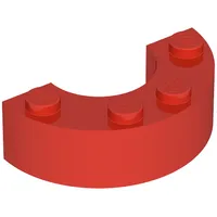 Brick Round Corner 2 x 4 without Stud Notches