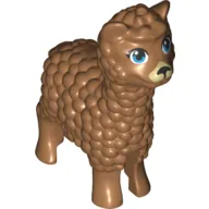 Animal, Llama with Medium Blue Eyes, Tan Nose