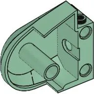 Animal / Creature Body Part, Dinosaur Body Quarter with Pin Holes