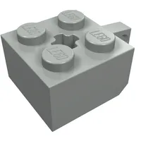 Hinge Brick 2 x 2 Locking with 1 Finger Vertical and Axle Hole [+ Opening]