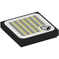 Tile 2 x 2 with Sumo Bro and Barcode Print (Sticker)