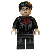 Harry Potter, Long Robes with Pleats over Dark Red Shirt and Tie