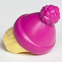 Hair and Hat, Magenta pattern with Hair Straight Shoulder Length