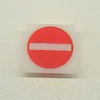 Light Sign 2 x 2 Clip on Back with No Entry / Thoroughfare Print