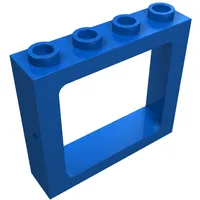 Window 1 x 4 x 3 Train with All Studs Hollow