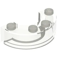 Brick Round Corner 2 x 4 without Stud Notches