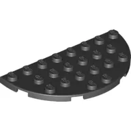 Plate Round Half 4 x 8