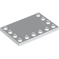 Plate Special 4 x 6 with Studs on 3 Edges with LEGO Logo and 'Friends' Print