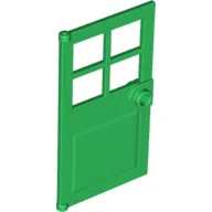 Door 1 x 4 x 6 with 4 Panes and Stud Handle