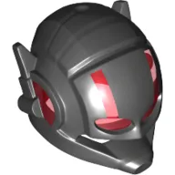 Helmet with Headphones and Trans-Red Visor Pattern (Ant-man)