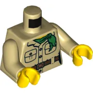 Torso Shirt, Pockets, Green Neckerchief, Brown Belt '2016 The LEGO Store San Francisco Centre' print with Tan Arms, Yellow Hands