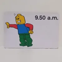 Activity Card, Time-Teaching 12-Hour Clock 9.50 a.m.