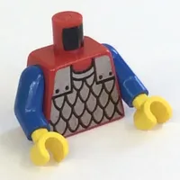 Torso Armor, Scale Mail Print, Blue Arms, Yellow Hands