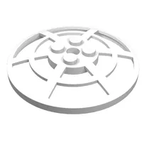 Dish 6 x 6 Inverted, Radar / Webbed [No Anti-studs]