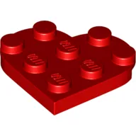 Plate Angled 3 x 3 with Heart Shape