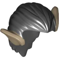 Hair, Orc Ears, Dark Tan Print