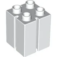 Duplo Brick 2 x 2 x 2 with Vertical Grooves