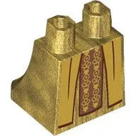 Hips and Legs Under Dress/Robe with Robe, Metal Red Scarf, Gold Decorations print