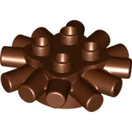 Duplo Brick Round 2 x 2 with Radiating Bars (Camp Fire / Nest)