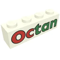 Brick 1 x 4 with 'Octan' Print
