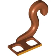 Minifig Hipwear Tail, Monkey with Bright Light Orange Front Print