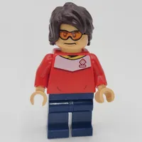 Soccer Fan, Red Soccer Jersey, Orange Glasses