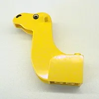 Animal Body Part, Camel Head 3 x 7 x 5 1/3 with Eyes and Nose Print