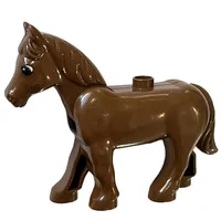 Duplo Animal Horse with One Stud and Moveable Head, Eyes Print