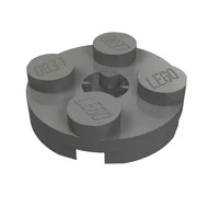 Plate Round 2 x 2 with Axle Hole Type 2 (X Opening)