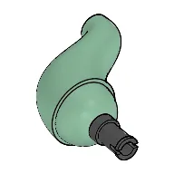 Animal / Creature Body Part, Neck / Tail, S Curve with Pin