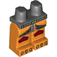 Hips and Orange Legs with Gray Straps, Red Knee Pads and Gold Talons Print