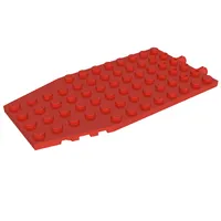 Wedge Plate 6 x 12 x 1 Cut Corners with 2 Fixed Rotatable Pins [aka 4 Juniors Wing Plate]