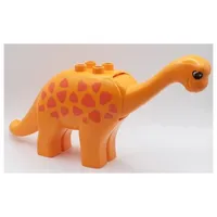 Duplo Dinosaur Brachiosaurus Adult with Orange Spots Print