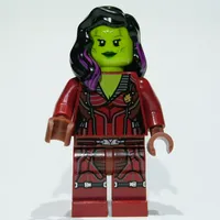 Gamora in Dark Red Outfit