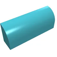 Brick Curved 1 x 4 x 1 1/3 No Studs, Lowered Inside Support