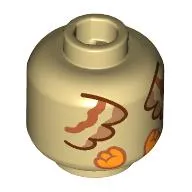 Minifig Head with Owl Body print