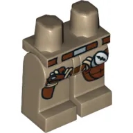 Hips and Dark Tan Legs with Gunbelt and Compass Print