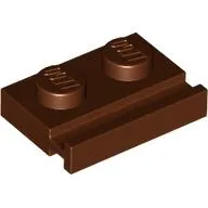 Plate Special 1 x 2 with Door Rail