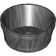 Barrel Half Large with Axle Hole