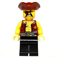 Pirate - Anchor Tattoo, Black Legs, Reddish Brown Tricorne