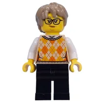 Visitor, Tan Torso, Black Legs, Dark Tan Hair