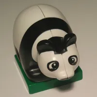 Duplo Animal Panda Cub on Green Base, Eyes Looking Forward