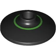 Dish 2 x 2 Inverted [Radar] with Bright Green Inner Circle print