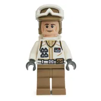Rebel Trooper in Hoth Uniform, Dark Tan Hat, Cheek Lines