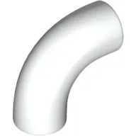 Brick Round 1 x 1 diameter Tube with 90 Degree Elbow (2 x 2 x 1) and Axle Holes (Crossholes) at each end