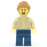 Tan Torso, Dark Blue Legs, Medium Nougat Hair