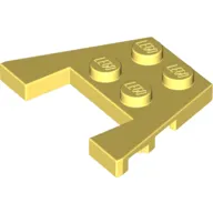 Wedge Plate 3 x 4 with Stud Notches [Reinforced Underside]